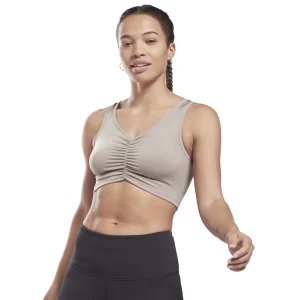 Le moins cher ❤️ Fitness Femme Reebok Débardeur Femme Reebok Studio Ruched GRIS 🧨 à prix imbattables 16