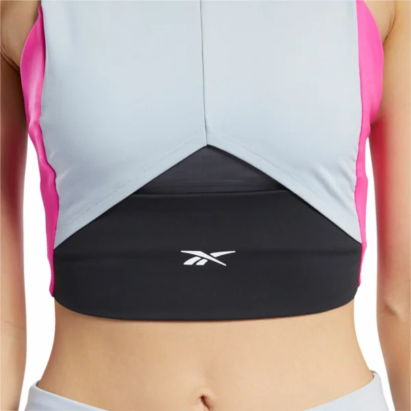 boutiqued en ligne Remise 😍 TOP Multisport Femme REEBOK TS COLORBLOCK CROP ✨ 4