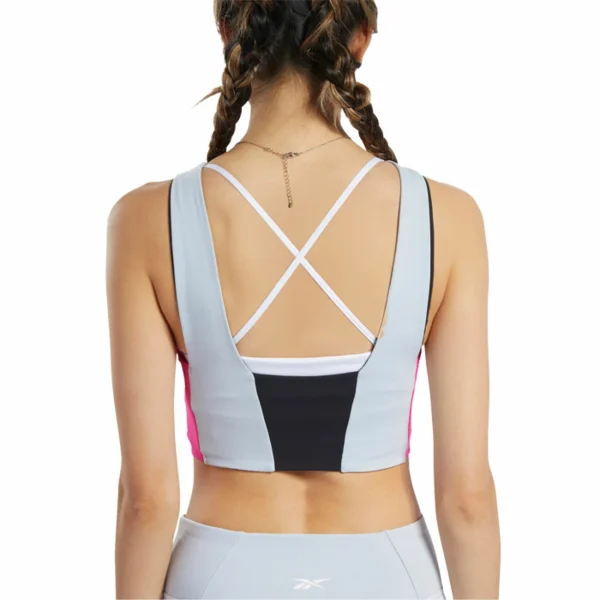 boutiqued en ligne Remise 😍 TOP Multisport Femme REEBOK TS COLORBLOCK CROP ✨ 5