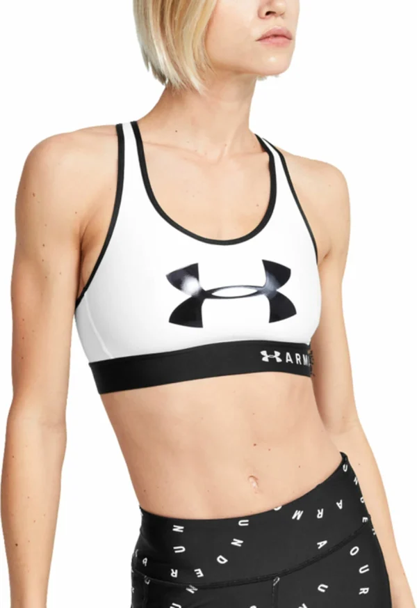 magasin en ligne Le moins cher 🎉 BRASSIERE Fitness Femme UNDER ARMOUR MID KEYHOLE GRAPHIC 💯 4