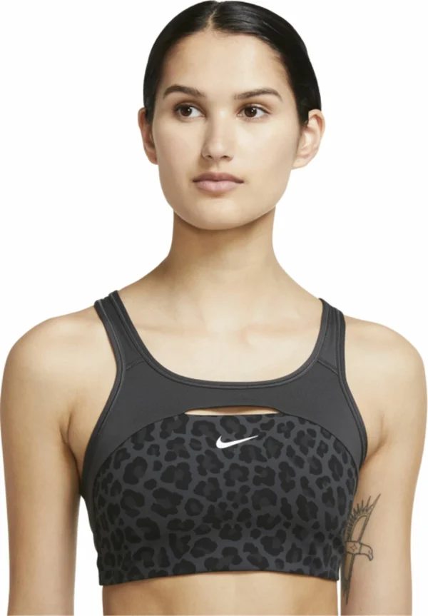 Meilleure vente 👏 BRASSIERE Multisport Femme NIKE DF SWSH CRS BK AOP 🛒 REMISE 1