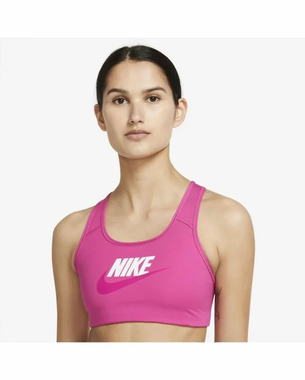 Remise 👍 BRASSIERE Fitness Femme NIKE DF SWSH CB FUTURA GX ✔️ achat 1