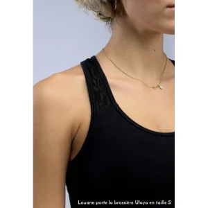 en ligne Budget 👍 Yoga Femme Baya Brassière Hala – Maintien Intermédiaire – Uloya NOIR 👏 14