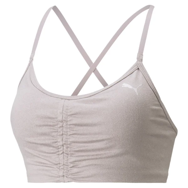 Nouveau ⭐ Fitness Femme Puma Brassière Femme Puma Low Impact Studio GRIS ⭐ Prix très abordable 1