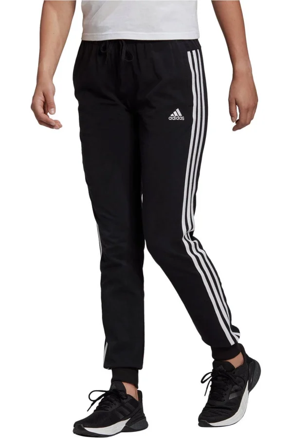 l'unique style Meilleure vente 🎁 Fitness Femme Adidas Pantalon Femme Adidas Essentials Single 3-bandes NOIR 🥰 3