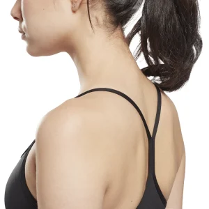 boutique en ligne france Nouveau 🧨 Fitness Femme Reebok Brassière À Fines Bretelles Femme Reebok Lux NOIR 🔥 12