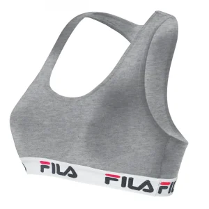 Top 10 🎁 Mode- Lifestyle Femme Fila Brassiere Coton Femme Fila GRIS 🧨 prix de gros 6