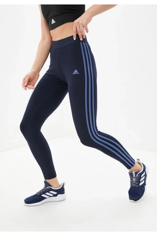 Retour gratuit en magasin. Remise ✨ Fitness Femme Adid Legging Stretch À Logo Imprimé – Adidas – Femme BLEU 😀 6