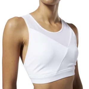 site pas cher Coupon 😉 Mode- Lifestyle Femme Reebok Reebok Brassière C Bra BLANC 👍 6