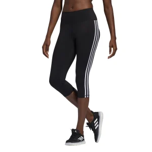 Meilleur prix 😍 Fitness Femme Adidas Collant Femme 3/4 Adidas Believe This 3-stripes NOIR ⌛ ﻿soldes 18