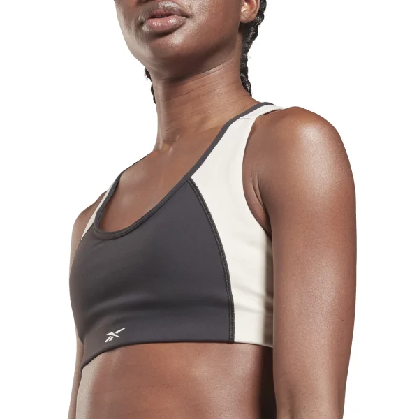 grande qualité Meilleure affaire 🧨 Fitness Femme Reebok Brassière Rembourrée Femme Reebok Colorblock Lux Racer NOIR 😉 1