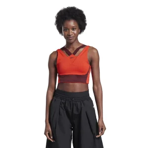 Pas Cher soldes France Acheter 🥰 Fitness Femme Reebok Brassière Femme Reebok Studio Medium-impact NOIR 🧨 10