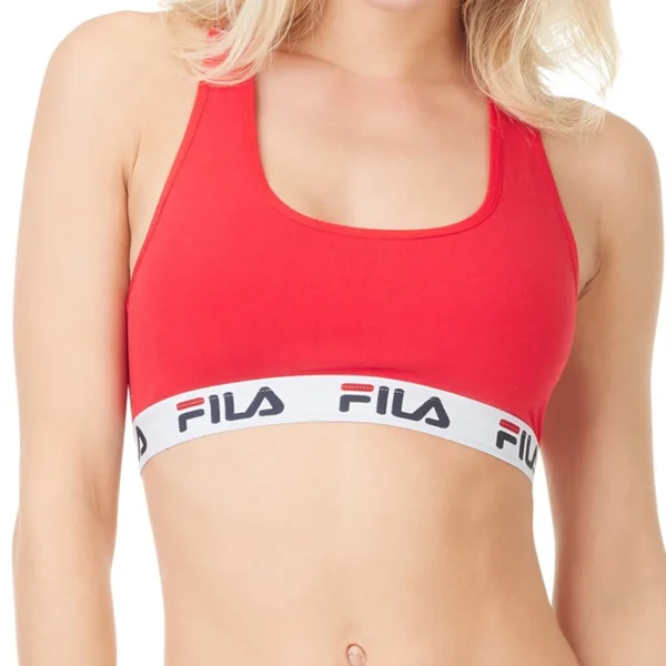 Vente flash 🔥 Mode- Lifestyle Femme Fila Brassière Coton Femme Fila ROUGE 🎉 marque pas cher 7