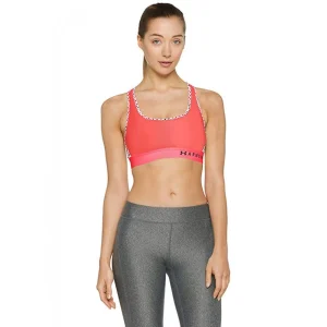 pas cher Grosses soldes ⭐ Fitness Femme Under Armour Brassière Under Armour Mid Crossback ROSE 😍 9