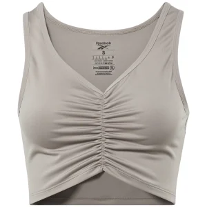 Le moins cher ❤️ Fitness Femme Reebok Débardeur Femme Reebok Studio Ruched GRIS 🧨 à prix imbattables 12