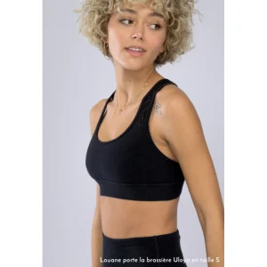 en ligne Budget 👍 Yoga Femme Baya Brassière Hala – Maintien Intermédiaire – Uloya NOIR 👏 10