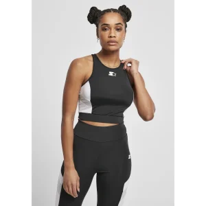 soldes en ligne Le moins cher 🧨 Mode- Lifestyle Femme Urban Classics Crop Top Femme Urban Classics Starter Sports NOIR 🥰 18