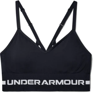 vente en ligne Sortie 🔥 Fitness Femme Under Armour Brassière Femme Under Armour De Sport Seamless Low Long NOIR 🛒 8