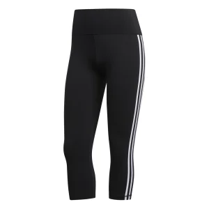 Meilleur prix 😍 Fitness Femme Adidas Collant Femme 3/4 Adidas Believe This 3-stripes NOIR ⌛ ﻿soldes 10