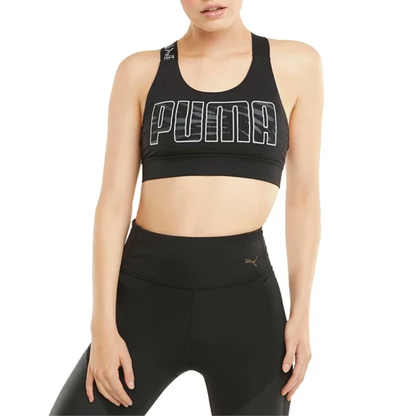 Sortie 🥰 Mode- Lifestyle Femme Puma Puma Mid Feel It Brassière Femme NOIR 🤩 acheter en ligne 1