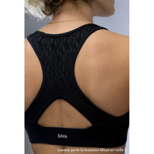 en ligne Budget 👍 Yoga Femme Baya Brassière Hala – Maintien Intermédiaire – Uloya NOIR 👏 16