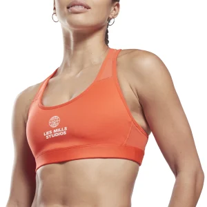 Vente flash ✔️ Fitness Femme Reebok Brassière Femme Reebok Les Mills® Lux Racer Medium-support Sports ROUGE 🥰 grand choix 12