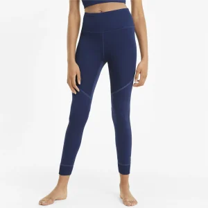 magasin solde Meilleure vente 🎉 Fitness Femme Puma Legging Taille Haute Femme Puma Studio Rib 7/8 BLEU 🥰 18