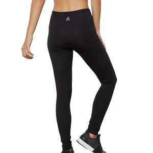 destockage Nouveau 🔥 Fitness Femme Reebok Legging Noir Femme Reebok Te NOIR 🎁 11