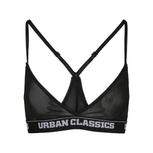 Remise 🔔 Mode- Lifestyle Femme Urban Classics Brassière Femme Urban Classic Mesh NOIR 🛒 magasin paris 10