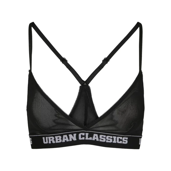 Remise 🔔 Mode- Lifestyle Femme Urban Classics Brassière Femme Urban Classic Mesh NOIR 🛒 magasin paris 3