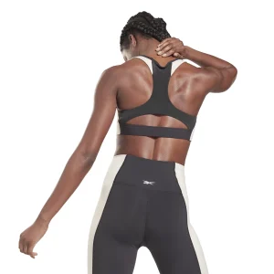 grande qualité Meilleure affaire 🧨 Fitness Femme Reebok Brassière Rembourrée Femme Reebok Colorblock Lux Racer NOIR 😉 16