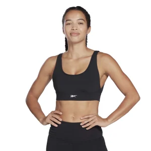 Vente flash 🤩 Fitness Femme Reebok Brassière Femme Reebok Studio NOIR ⭐ qualité supérieure 18